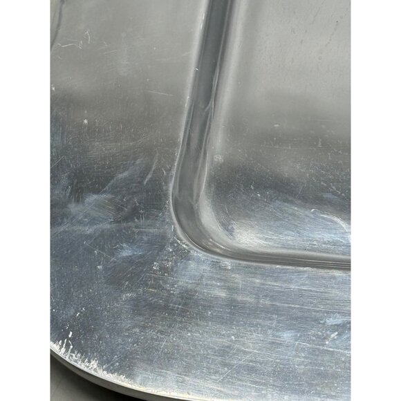 pewter rectangle tray lip old town imports centerpiece made Mexico signed READ - Picture 6 of 12